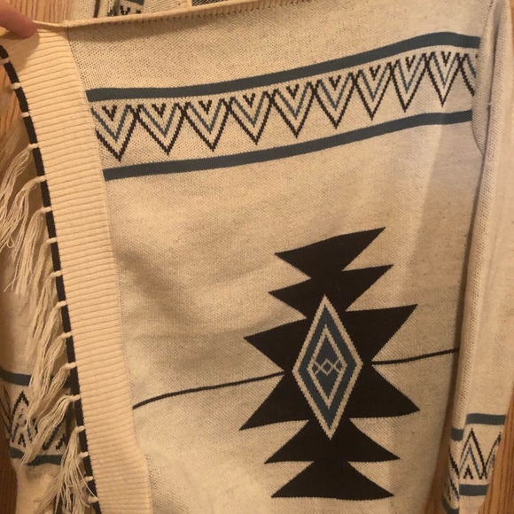 Pink Owl Tribal Wrap Sweater - Picture 3 of 7